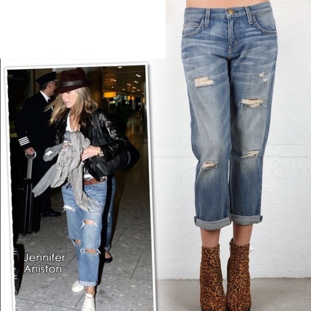 Current/Elliott, The Boyfriend Jean, Distressed Style